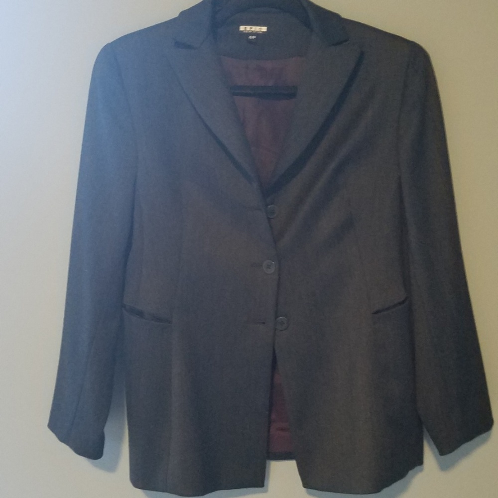 dark grey blazer